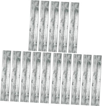 15 Pcs Wood Grain Board Stickers Floor Tile Sticker Wood Grain Floor Sticker Adhesive Tile Stickers Vinyl Plank Flooring Tile Flooring Vinyl Floor Tiles PVC Wall Sticker Household