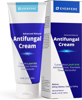 Antifungal Jock Itch Cream Treatment: Jock Itch Cream Extra Strength for Men & Women - Antifungal Cream for Athletes foot, Psoriasis, Tinea Versicolor, Fast Itchy Skin Relief, Advanced Formula 3.53 OZ