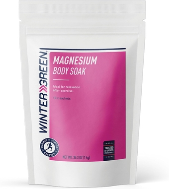 Magnesium Bath Soak, Pure Magnesium Promoting Rapid Recovery, Relaxation, and Healthy, Hydrated Skin, 10 100g Sachets per Pack (35.3 Oz)