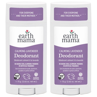 Calming Lavender Deodorant | Safe for Sensitive Skin, Pregnancy and Breastfeeding, Contains Organic Lavender, Calendula and Coconut Oil, Baking Soda and Aluminum Free, 2.65-Ounce (2-Pack)