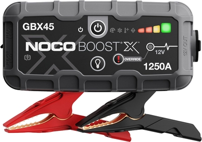 Boost X GBX45 1250A 12V UltraSafe Portable Lithium Jump Starter, Car Battery Booster Pack, USB-C Powerbank Charger, and Jumper Cables for up to 6.5-Liter Gas and 4.0-Liter Diesel Engines
