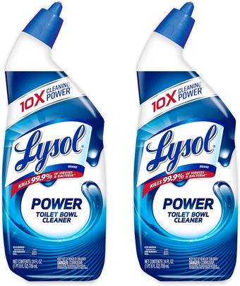 Power Toilet Bowl Cleaner Gel, For Cleaning and Disinfecting, Stain Removal, 24 Fl oz (2-pack),Packaging may vary