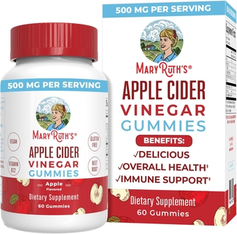 Apple Cider Vinegar Gummies | ACV Gummies for Immune Support | Vegan | Non-GMO | Gluten Free | 60 Count