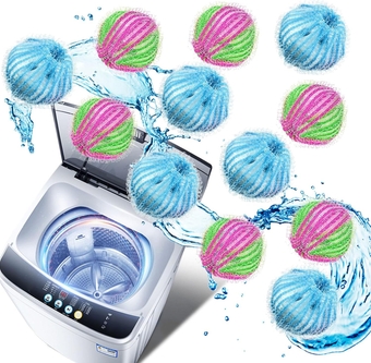 Pet Hair Remover for Laundry, 12PCS Lint Remover Washing Balls Reusable Pet Hair Catcher on Clothes for Washing Machine