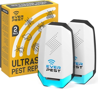 Ultrasonic  Repeller Plug in 2 Pack- Electronic Insect Control Defender - Roach Bed Bug Mouse Rodent Mosquito - Indoor Reject Repellent - for Cockroach Ants Mice Fly Rat Bedbug