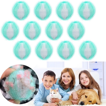 2022 New Pet Hair Remover for Laundry, 12Pcs Lint Remover Reusable Machine Dry Machine Balls Hair Catcher Used for Animal Hair/ Bedding/ Clothes