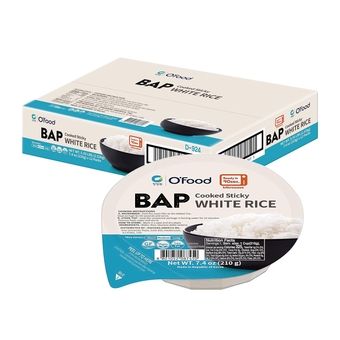 BAP Instant Rice (Pack of 12), Korean ooked White Rice, Microwavable, Gluten-Free Sticky Rice Bowl, Asian Rice, Pantry Staple, Microwave Safe, Perfect with Kimchi, Noodles, Soup