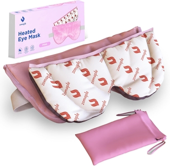 Heated Eye Mask for Dry Eyes, Reusable Dry Eye Mask with Moist Heat Warming Compress, Soothing Eye Warm Compress for Dry Eyes Relief - Microwavable Eye mask for Dry Eyes, Stye and Blepharitis