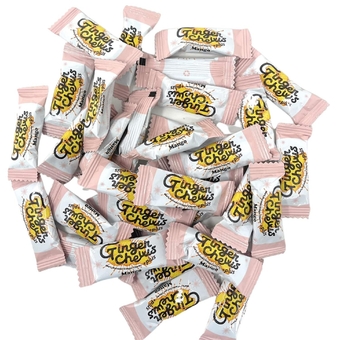 Ginger Chews - Sweet Soft Candied Delights From Indonesia - Promotes Relief From Morning Sickness, Upset Stomach - Made from Real Ginger Root, Non-GMO, Vegan Candy (1 Lb Mango)