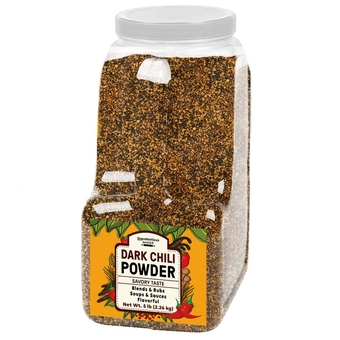 Dark Chili Powder, 5 lb, Soups & Sauces, Savory Chile Taste, Bulk Size