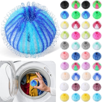 100 Pcs Pet Hair Remover for Laundry, Reusable Lint Remover Pet Hair Lint Catcher for Washing Machine Nylon Laundry Balls Cat and Dog Hair Catcher for Washer, 20 Colors