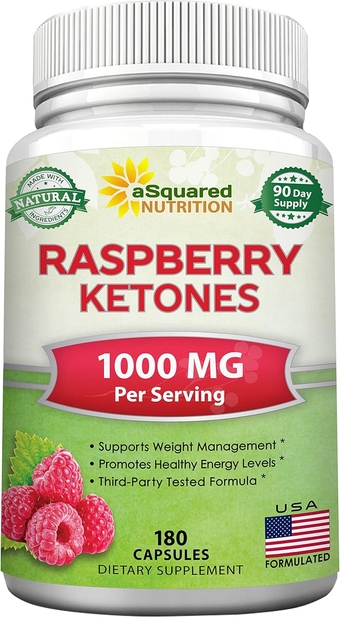 Natural Raspberry Ketones 1000mg-180 Capsules-Weight Loss Supplement, Max Strength Plus Appetite Suppressant Diet Pills, Premium Lean Health Powder to Boost Pure Energy & Metabolism