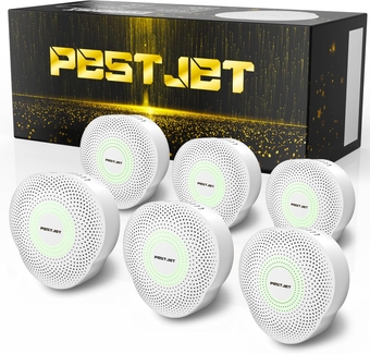 Ultrasonic Pest Repeller Plug in - with Nightlight - 6 Pack –Outdoor/Indoor Electronic Pest Repellent - Get Rid of Rat Bat Mouse Squirrel Bug Bee Ant Spider Wasp Cockroach Fly Mosquito Rodent Roach