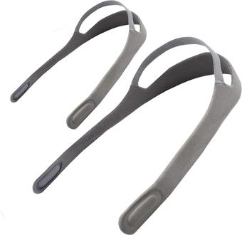 Headgear Strap Replacement for Philips Respironics DreamWear Nasal CPAP Mask by  - Pack of Two (2) Straps - Gray Color - Durable Premium Nylon Material for Adaptability and Comfort