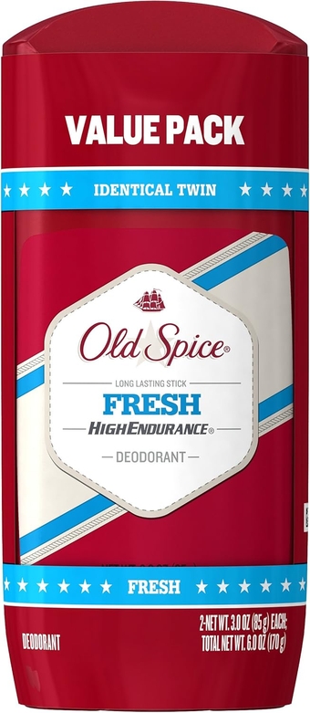 High Endurance Long Lasting Stick Men's Deodorant, Fresh Scent - 3.0 Oz Ea, 2 Count