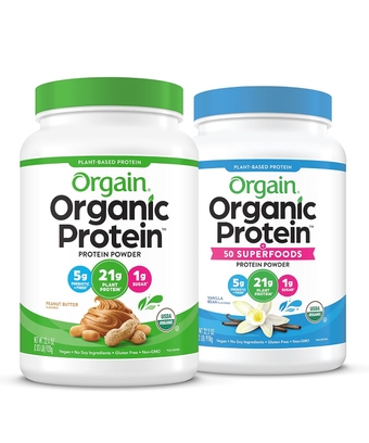 Organic Vegan Protein Powder + Superfoods Powder Bundle (2.03 Lb + 2.02 Lb)