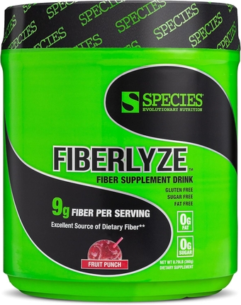 Fiberlyze Fiber Supplement, Psyllium Based Soluble & Insoluble Fiber Powder for Healthy Colon, Digestive Functions (Fruit Punch, 30 Servings)