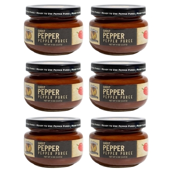 Louisiana Pepper Exchange Ghost Pepper Puree Sauce, Super Hot Chili Spicy Flavor Seasoning, Plant-Based, Gluten-Free, Replaces Ghost Pepper Powder, 6-Pack