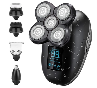 5 in 1 Women Razor for Legs Bikini Face Underarm Body,Painless Electric Shaver for Women with LED Display,Waterproof Lady Shavers Electric Rechargeable Hair Trimmer