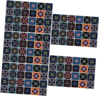 120 Pcs Wall Sticker Kitchen Peel and Stick Tile Peel and Stick Flooring Laminate Flooring Peel and Stick Floor Tile Carpet Tiles Tile Stickers Pull Stickers PVC American Style