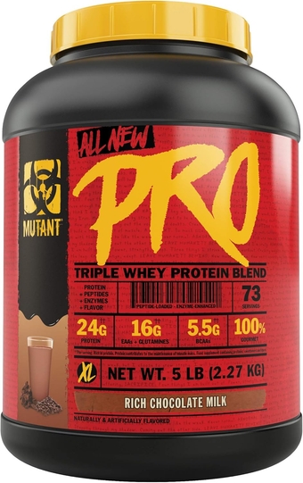 Pro – Triple Whey Protein Powder Supplement – Time-Released for Enhanced Amino Acid Absorption – Decadent Gourmet Flavors – 5 lbs – Rich Chocolate