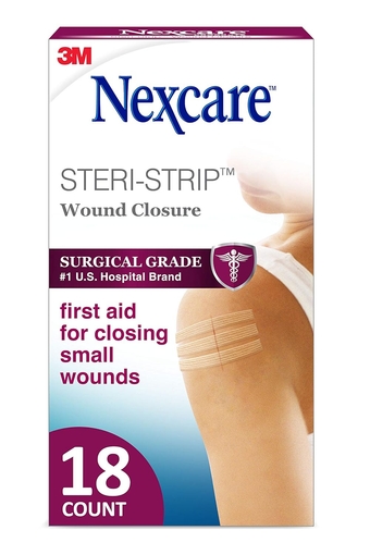 MMM-H1547 Hypoallergenic Steri-Strip Skin Closure, Pack of 18