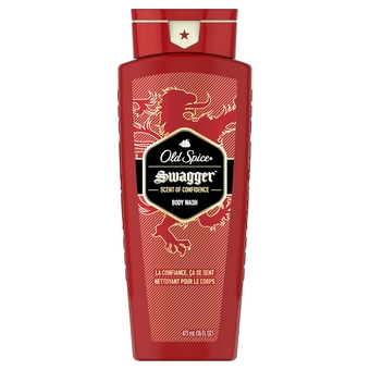 Red Zone Swagger Body Wash for Men, Scent of Confidence, 16 fl oz
