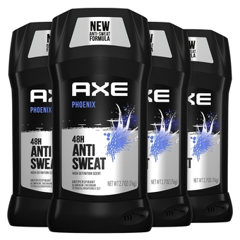 Antiperspirant Deodorant for Men Phoenix 4PK 48H Sweat & Odor Protection for Long Lasting Freshness, Crushed Mint & Rosemary Men's Deodorant 2.7 oz