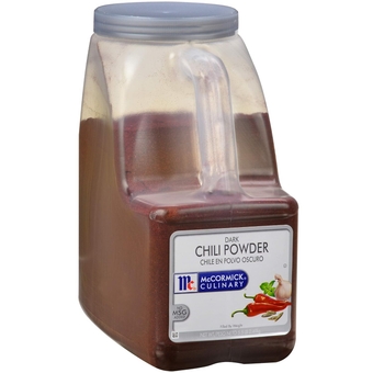 Dark Chili Powder, 5.5 lb - One 5.5 Pound Container of Bulk Dark Chili Powder Seasoning for a Sweet, Earthy Flavor, Best on Nachos, Enchiladas, Mexican Dishes and More
