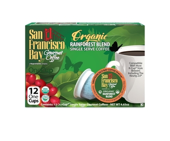 San Francisco Bay OneCup, Organic Rainforest Blend, 12 Count- Single Serve Coffee, Compatible with Keurig K-cup Brewers (Pack of 3)