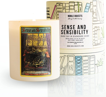 Scented Candle, Premium Soy Candle, Housewarming Gift for New Home, Book Club Gift, Book Scented Candles, Sense and Sensibility Candle for Reading Enthusiasts, Candle for New Home