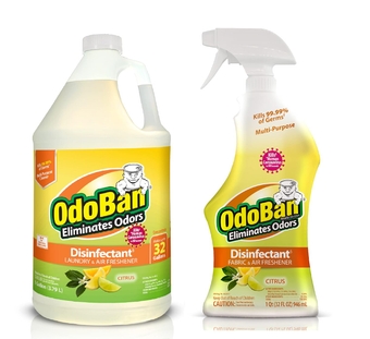 Ready-to-Use Disinfectant and Odor Eliminator, Set of 2, 32 oz Spray and 1 Gallon Concentrate, Citrus Scent