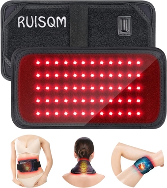 Red Light Therapy for Body - LED Red & Infrared Light Therapy Belt Device with 850nm Near Light and 660nm Red Therapy Light for Back Shoulder Muscle Pain Relief