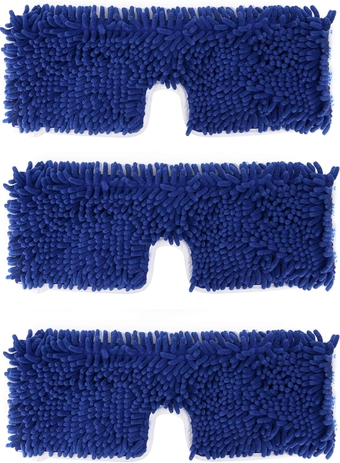 3 Pack Mop Refills Compatible with O-Ceda Dua-Action Microfiber Mop, Replacement Mop Heads for Dry/Wet Use, Machine Washable Double Sided All Surface Cleaning