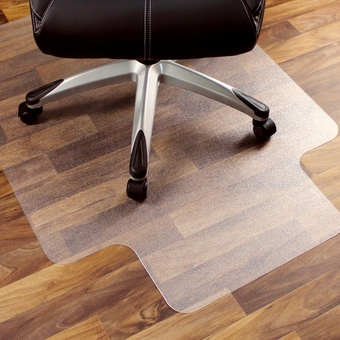Heavy Duty Polycarbonate Office Chair Mat for Hardwood Floors 36" x 48" | Transparent Hard Floor Protector with Lip | Shipped Flat | Multiple Sizes