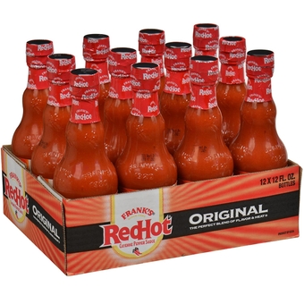 Original Hot Sauce, 12 fl oz (Pack of 12) - One 12 Pack of 12 Fluid Ounce Bottles of Original Cayenne Pepper Hot Sauce, Great for Tabletop