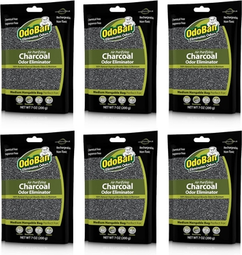 Air Purifying Charcoal Natural Odor Eliminator, Non-Toxic Formula, 6-Pack, 200 Grams Each, Fragrance Free