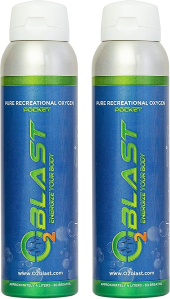 - 99.7% Pure Oxygen Supplement, Quick Recovery for Exercise, Motion Sickness, Altitude Sickness and Focus. Sanitary flip top Cap (4 Liter Oxygen Canisters - 2 Pack - Natural)