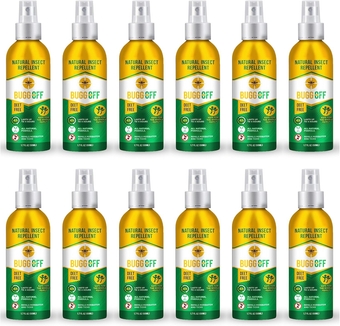 Natrual Mosquito, Gnats & Tick Spray Repellent, Deet Free, Made with Essential Oils, Lasts up to 4 Hours Original,TSA Travel Compliant Size, On The Go, Fits in Pocket 1.7 FL OZ / 50ML Each (12 Pack)
